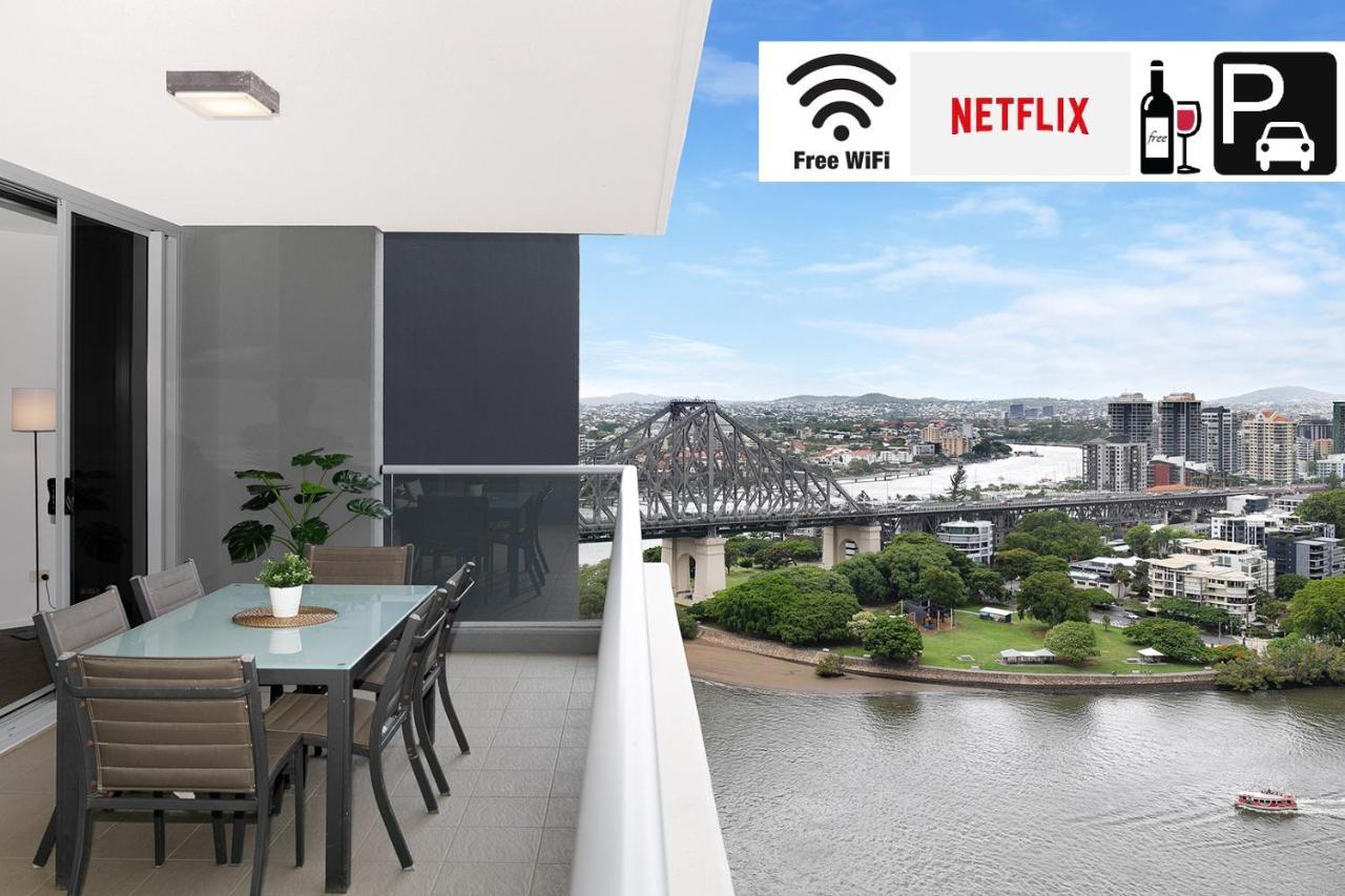 Amazing River View - 3 Bedroom Apartment - Brisbane Cbd - Netflix - Fast Wifi - Carpark Ngoại thất bức ảnh